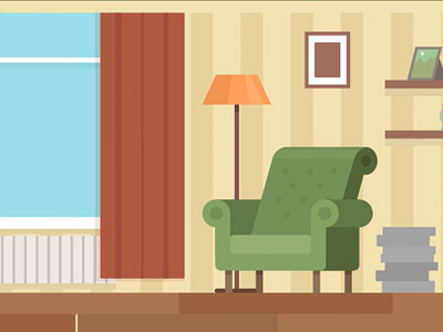 Indoor Illustration vector