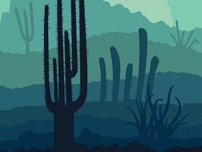 Cactus Background vector