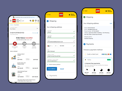 LEGO | My order & Shipping app appuiux branding design graphic design icon illustration logo order ui ux