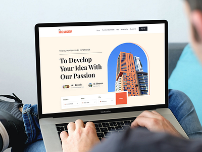 Housep - Real Estate Website design home website house landing page house website real estate hero section real estate landing real estate webaite ui ui design ux website
