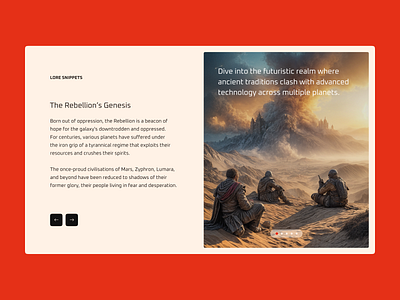 NFT Lore Snippets brand crypto design dune interface landing nft page trend ui uidesign ux uxdesign web website