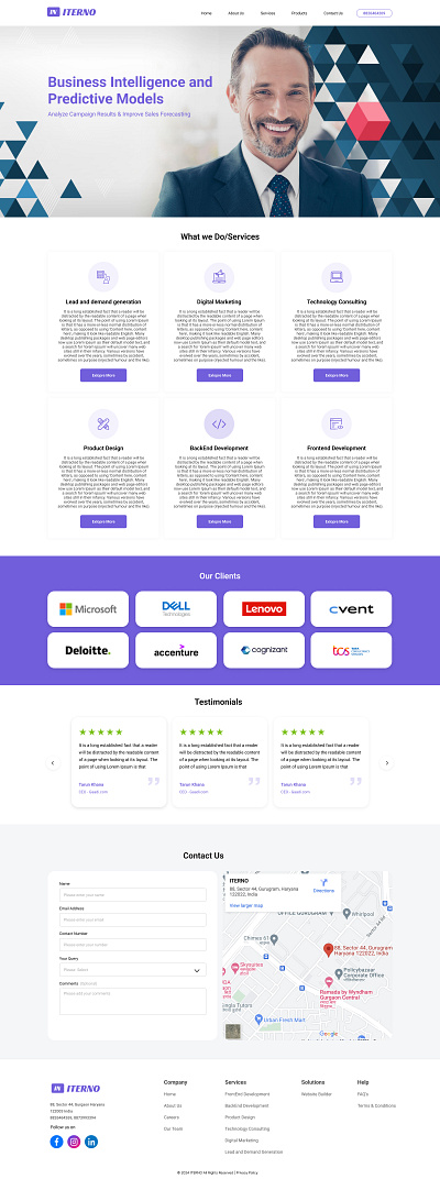 Iterno IT Services Agency brand branding design designs illustration ui ux