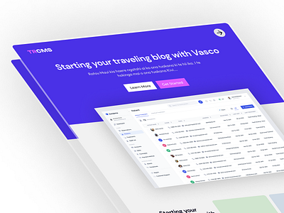 Sass Landing page / CMS landing page app app design branding cms design logo sass ui web design website design