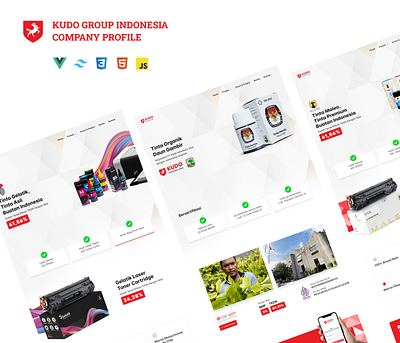 Company Profile Kudo Group Indonesia branding company profile design figma graphic design ui uiux ux