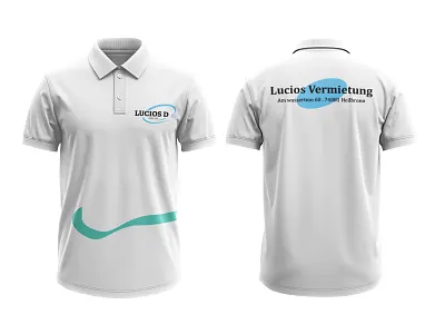 Polo Lucious D branding polo print