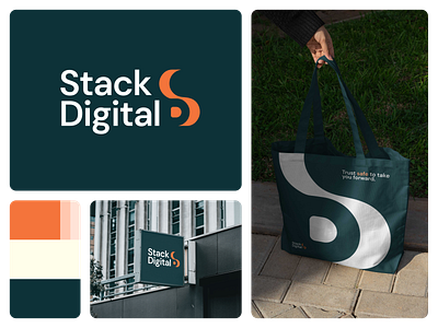 Rebrand | Stack Digital brand brand design brand guidelines brand identity branding brandmark colour palette colours graphic design icon logo logos symbol tech