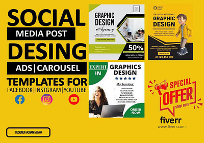 SOCIAL MEDIA POST DESIGN (ADOBE ILLUSTRATED) abdob branding design graphic graphic design new design photo shop ui work worl