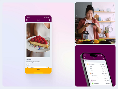 Lifeness - AI based food photo recognition animation design desktop digital digitaldesign food lifestyle medtech mobileapp obesity produ product productdesign uxui uxuidesign wellbeing wellness