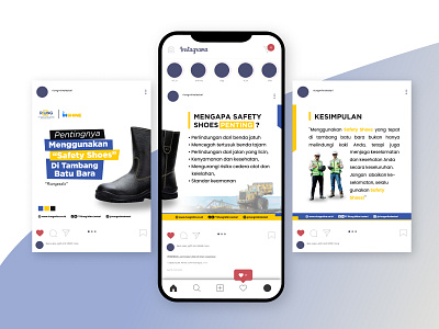 Feed Instagram branding contents design education feed instagram graphic design mobile safety work