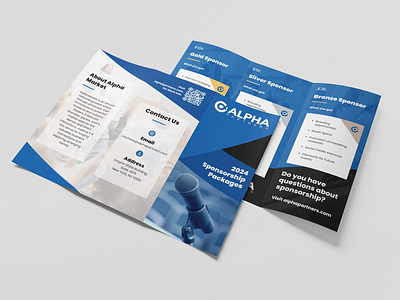 Alpha Partners - Sponsorship Brochure branding brochure design graphic design print design typography vector