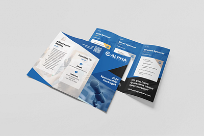 Alpha Partners - Sponsorship Brochure branding brochure design graphic design print design typography vector