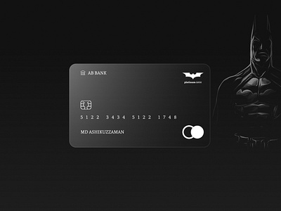 Bank card design card design ui