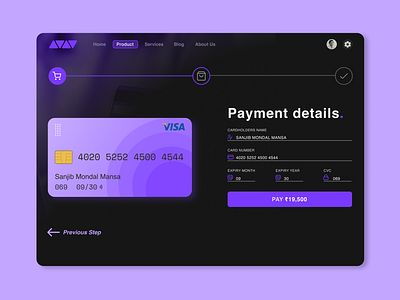 Credit Card Checkout (Daily UI) daily ui design ui ux