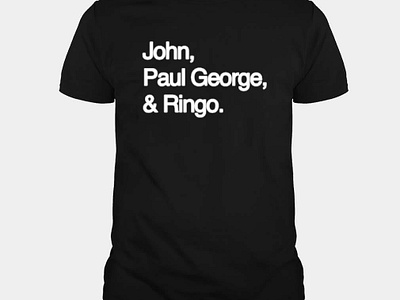 George Ringo and John Paul T shirt