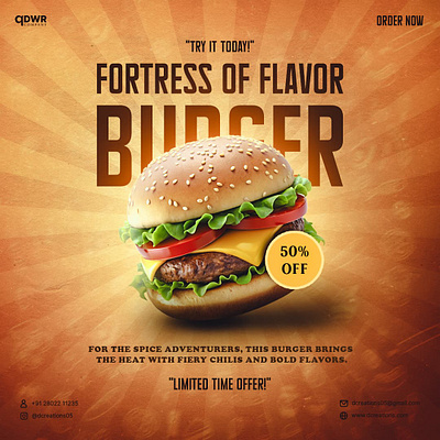 Burger Food Advertisement Poster ad advertisements burger design food burger food poster graphic design graphics designer photoshop