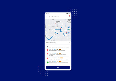 Route Optimization - Driver App app brand design designs ui ux