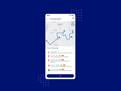 Route Optimization - Driver App app brand design designs ui ux