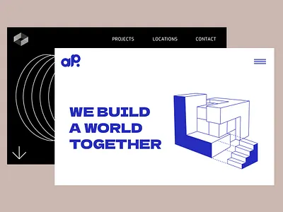 Construction websites blog post branding construction design graphic design illustration logo typography ui ux vector web design