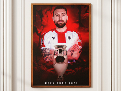 Football Poster football football poster georgian team graphic design graphic poster guram kashia kashia poster poster design sport art sport poster