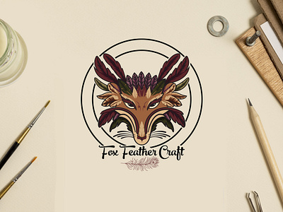 Fox Feather Craft Logo Design - Case Study branding case study creative logo fashion designing logo jewelry logo logo logo case study logo creation logo reveal visual branding