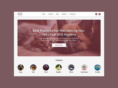 Pet Care Website Template figma design pet care web pet care website pet care website template ui design website design website template website template ui