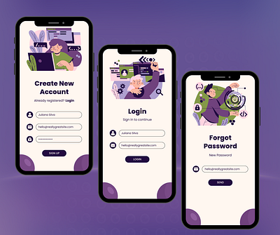 Illustration design illustration ui ux