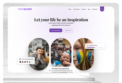 TeamPurple - Let your life be an inspiration💜 3d branding charity crypto design graphic design illustration productdesign ui ux