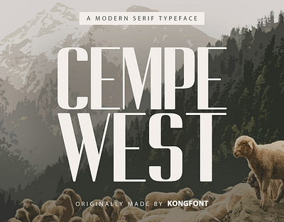 Cempe West Modern - Sans Serif Font 3d animation branding design font graphic design handwritten illustration italic logo logotype motion graphics script typeface ui