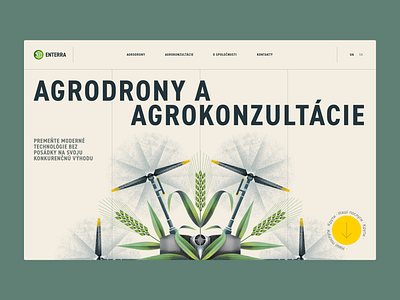 Agricultural Drones Website Design | Studio Suprasoul agriculture drones farming graphic design illustrated web design illustration ui ux web design