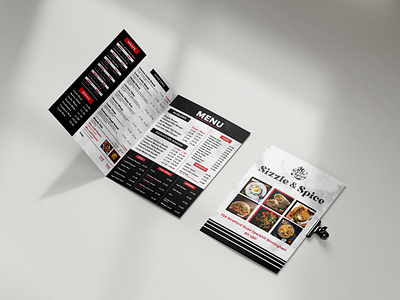 Sizzle and Spice Menu Design a4 animation branding design designer designs dribble graphic graphic design illustration jobs leaflet logo menu portfolio professional resturant trending typography vector