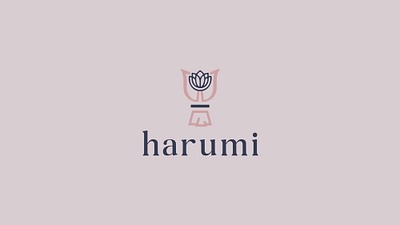 HARUMI - Logo Design brand design brand guidlines branding florist flower logo graphic design illustrator logo logo design