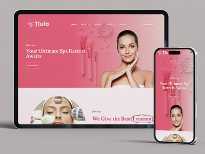 Tlula Beauty Medical Center Website Design beauty website medical website modern web design spa website web design website design