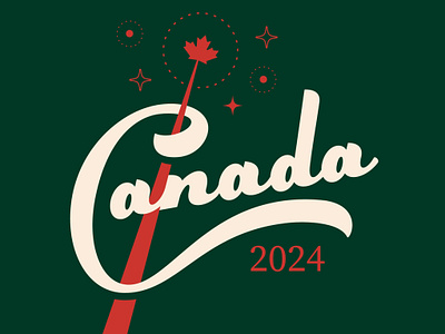 Canada Day ‘24 canada canada day canadian custom type design graphic design lettering logo design type typography wordmark