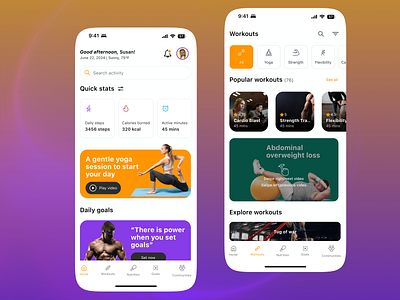 Fitness app exploration