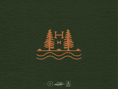 Haven Haus Alternative Logo brand design brand identity branding branding design camp hand drawn handdrawn identity design logo logo design mountain nature organic outdoor property retro river tree vintage visual identity