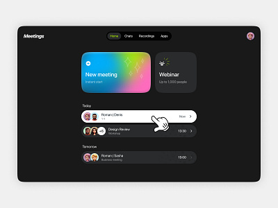 Video Calls Platform — Friendly UI for Human-first Meetings calls design meetings minimal platform ui ux video calls video platform web
