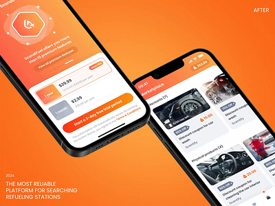 Subscription & Marketplace. Mobile App for Tracking Fuel Pricec app app design branding design fuel gas stations illustration ios marketplace mobile app premium product design redesign saas subscription ui ui design ux ux design web design