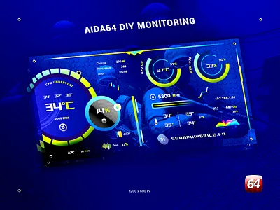 AIDA64 DIY Monitoring aida64 banners cercius cpu gpu ddr5 ram graphic design graphics stratistics cuvres icons illustration illustrator ai intle nvidia mhz monitoring oc undervolt photoshop psd senior designer seraphinbrice creativemarket temperature ui ux designer utilization