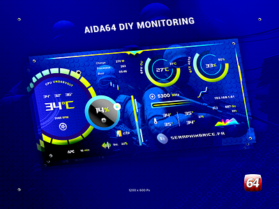 AIDA64 DIY Monitoring aida64 banners cercius cpu gpu ddr5 ram graphic design graphics stratistics cuvres icons illustration illustrator ai intle nvidia mhz monitoring oc undervolt photoshop psd senior designer seraphinbrice creativemarket temperature ui ux designer utilization