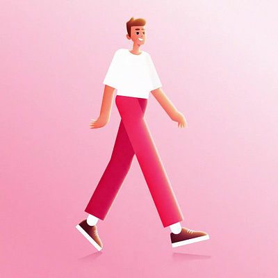 Walk Cycle Animation after effects animation illustration motion graphics