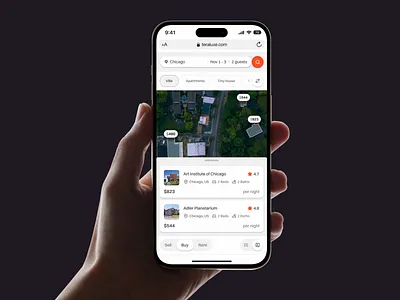 Teraluxe: Mobile App SaaS Dashboard Real Estate 🏡 airbnb app design home listing home property hotel house listing mobile app mobile friendly mobile responsive property real estate rent responsive ui uidesign uiux ux uxdesign