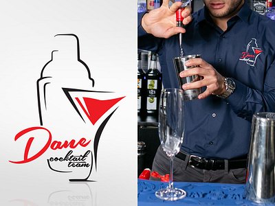 Logo - Dane Cocktail team branding cocktail graphic design logo