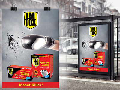 LM TOX brand - billboard billboard branding flyer poster