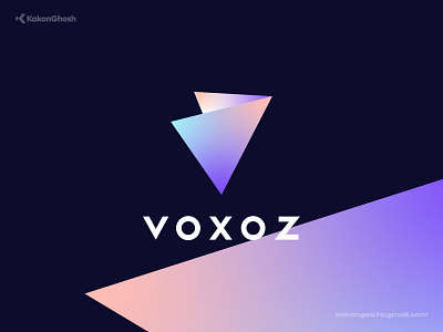 V letter LogoMark for a web3 platform blockchain brand design brand identity branding design logo minimal modern logo tech v v letter v logo v mark web3