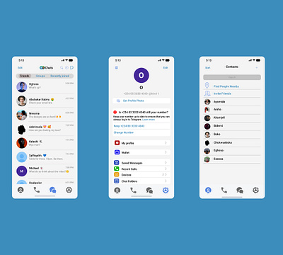 I redesigned Telegram ui ux