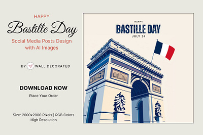 20 Bastille Day Images for download Wallpapers by walldecorated 14 july card day france happy bastille day instagram paris revolution social media post