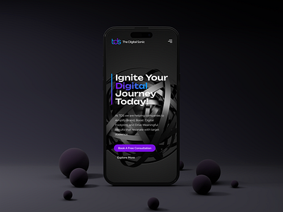 The Digital Sonic Web Design branding figma startup ui ux web design