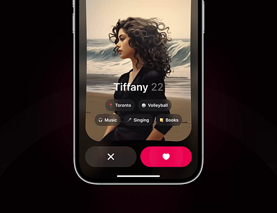 Amoore — dating app powered by AI ai animation app chat dating mobile motion graphics ui