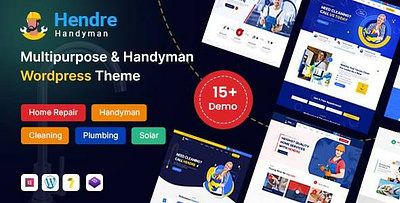 Hendre - Repaire, Plumbing & Handyman Services WordPress Theme renovation