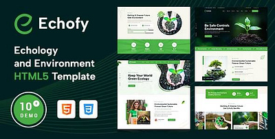Echofy – Environment, Ecology & Solar Energy HTML5 Template renewable energy